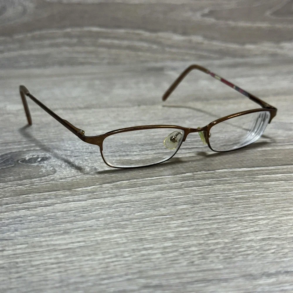 Kate Spade Kensington OP40 Eyeglasses Frames 49-15-130 Made in Italy Brown Metal